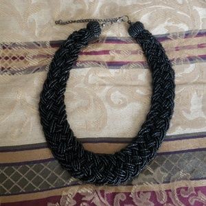 Black Beaded Necklace